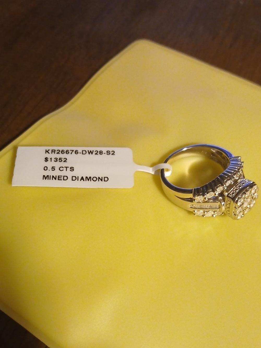 925 Mined Diamond Ring - Picture 6 of 8